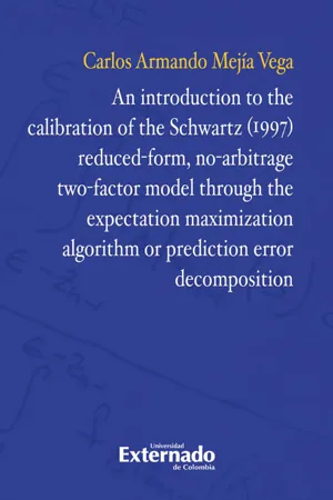 An introduction to the calibration of the Schwartz (1997) reduced-form, no-arbitrage two-factor model through the expectation maximization algorithm or prediction error decompo*tion