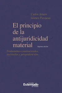 El principio de la antijuridicidad material. Fundamentos constitucionales, doctrinales y jurisprudenciales. 7a edición_cover