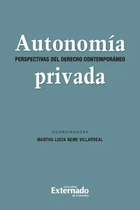 Autonomia Privada. Perspectivas del Derecho Contemporáneo_cover