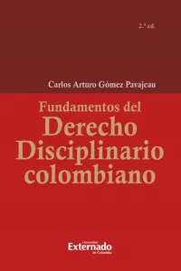 Fundamentos del derecho disciplinario colombiano, 2a edición_cover