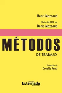 Métodos de trabajo. méthodes de travail. traducción_cover