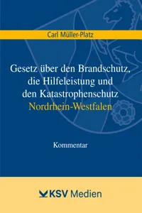 Gesetz über den Brandschutz, die Hilfeleistung und den Katastrophenschutz Nordrhein-Westfalen_cover