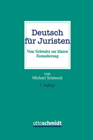 Deutsch für Juristen