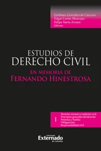 Estudios de derecho civil I en memoria de fernando hinestrosa_cover