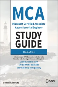 MCA Microsoft Certified Associate Azure Security Engineer Study Guide_cover