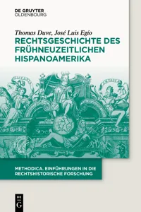 Rechtsgeschichte des frühneuzeitlichen Hispanoamerika_cover