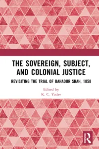 The Sovereign, Subject and Colonial Justice_cover