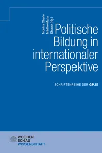 Politische Bildung in internationaler Perspektive_cover