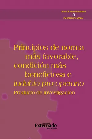 Principios de norma más favorable