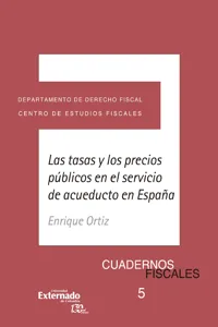 Las tasas y los precios públicos en el servicio de acueducto en España_cover