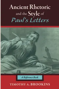 Ancient Rhetoric and the Style of Paul's Letters_cover