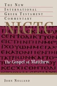 The Gospel of Matthew_cover