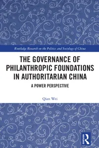 The Governance of Philanthropic Foundations in Authoritarian China_cover