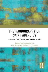 The Hagiography of Saint Abercius_cover