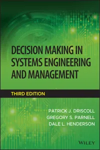 Decision Making in Systems Engineering and Management_cover
