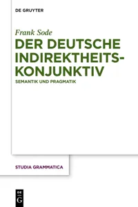 Der deutsche Indirektheitskonjunktiv_cover