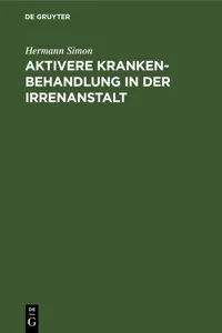 Aktivere Krankenbehandlung in der Irrenanstalt_cover