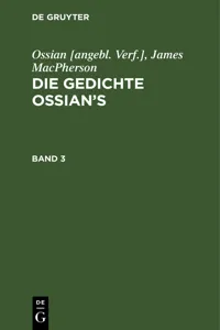 Ossian [angebl. Verf.]; James MacPherson: Die Gedichte Ossian's. Band 3_cover