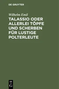 Talassio oder allerlei Töpfe und Scherben für lustige Polterleute_cover