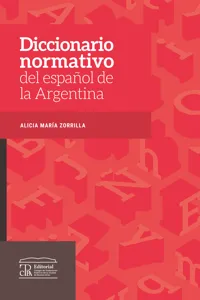 Diccionario normativo del español de la Argentina_cover