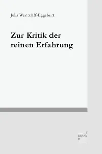 Zur Kritik der reinen Erfahrung_cover