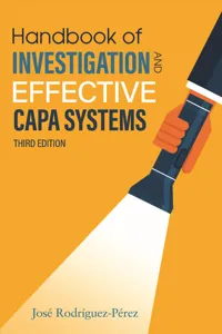 Handbook of Investigation and Effective CAPA Systems_cover