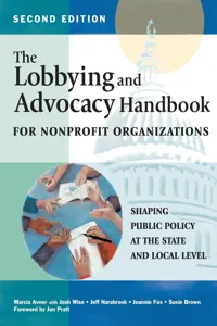The Lobbying and Advocacy Handbook for Nonprofit Organizations, Second Edition_cover
