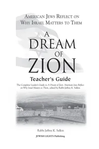 A Dream of Zion Teacher's Guide_cover