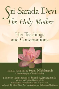 Sri Sarada Devi, The Holy Mother_cover