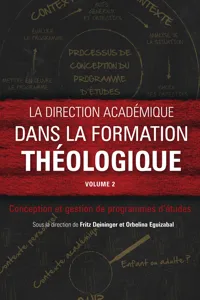 La direction académique dans la formation théologique, volume 2_cover