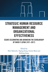 Strategic Human Resource Management and Organizational Effectiveness_cover