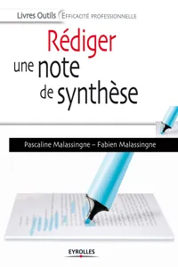 Rédiger une note de synthèse_cover