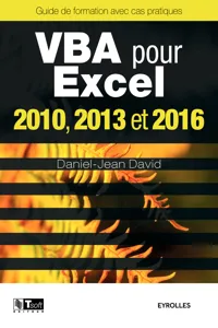 VBA pour Excel 2010, 2013 et 2016_cover