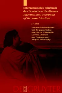 Deutscher Idealismus und die gegenwärtige analytische Philosophie / German Idealism and Contemporary Analytic Philosophy_cover