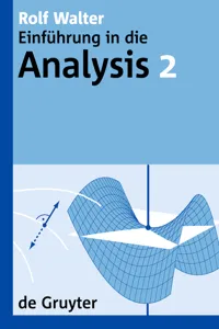 Rolf Walter: Einführung in die Analysis. 2_cover