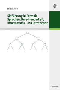 Einführung in Formale Sprachen, Berechenbarkeit, Informations- und Lerntheorie_cover