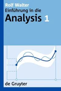 Rolf Walter: Einführung in die Analysis. 1_cover