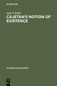 Cajetan's Notion of Existence_cover