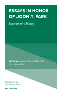 Essays in Honor of Joon Y. Park_cover