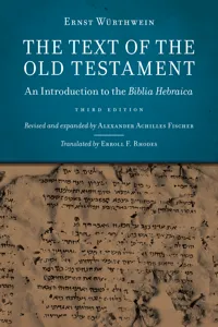 The Text of the Old Testament_cover