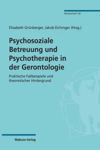 Psychosoziale Betreuung und Psychotherapie in der Gerontologie_cover