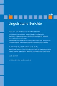 Linguistische Berichte Heft 272_cover