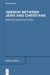 Hebrew between Jews and Christians_cover