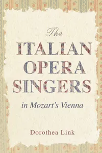 The Italian Opera Singers in Mozart's Vienna_cover