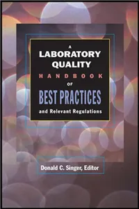 A Laboratory Quality Handbook of Best Practices_cover