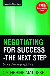 Negotiating for Success – The Next Step_cover
