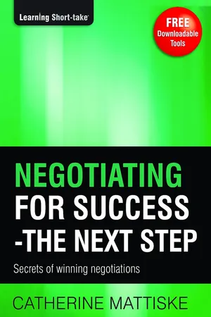Negotiating for Success β The Next Step