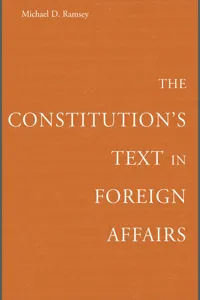 The Constitution's Text in Foreign Affairs_cover