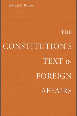 The Constitution's Text in Foreign Affairs