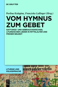 Vom Hymnus zum Gebet_cover
